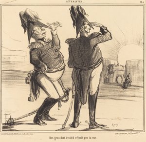 太陽の光で視力が低下する人 作： Honoré Daumier