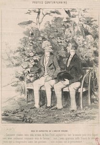 旧体制の 2 つの以前の能力 作： Honoré Daumier