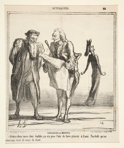 死者の対話 - そう言って、親愛なるガリラヤ 作： Honoré Daumier