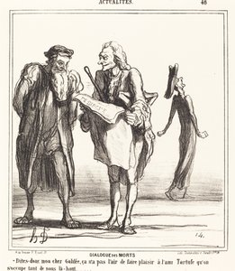 死者の対話 作： Honoré Daumier