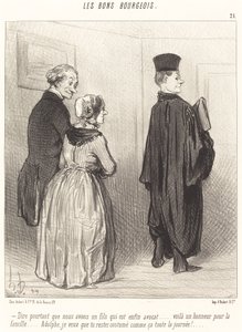 私たちには... 弁護士の息子がいると... 作： Honoré Daumier