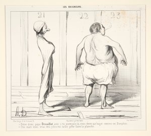 そう言って、ドルイエパパ、c で 作： Honoré Daumier