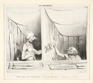 ねえ、コカルドー神父、それはかなり新鮮です 作： Honoré Daumier