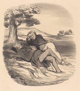 廃業した金物店の甘い余暇… 作： Honoré Daumier