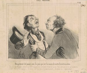 人と話すのが苦手… 作： Honoré Daumier