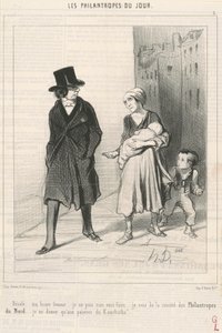 申し訳ありません...私は北部慈善団体の出身です... 作： Honoré Daumier