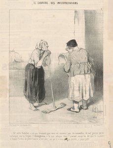おい！ マザー・ゴディシェ それは驚くべきことではありません... 作： Honoré Daumier