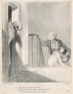 おい！ 新着情報？ ... 作： Honoré Daumier