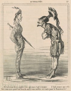 良い！ 私の勇敢な英語... 作： Honoré Daumier