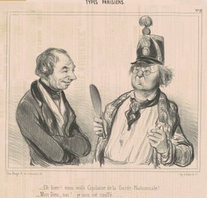 良い！ ほら、国家警備隊の隊長 作： Honoré Daumier