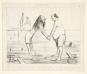 やあ、こんにちは！ はじめまして 作： Honoré Daumier
