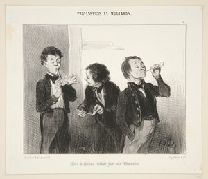 修辞学者を演じたい6年生。 #15 教授とマスターズ 作： Honoré Daumier