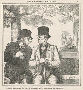 彼女はまだとても良いです、この女性... 作： Honoré Daumier