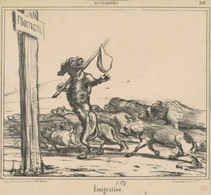移民 作： Honoré Daumier