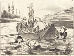 満水で 作： Honoré Daumier