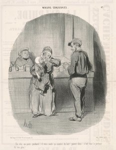 ここに小さなポチャードがあります！ 作： Honoré Daumier