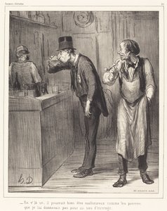 一つある、彼は不幸かもしれない... 作： Honoré Daumier