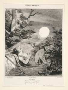 エンディミオン、エンシェント ヒストリーのプレート 45 作： Honoré Daumier