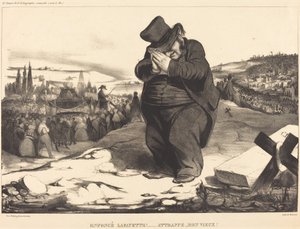 いまいましいラファイエット!...私の老人をキャッチ! 作： Honoré Daumier