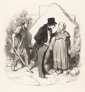 旦那様が羨ましいですか… 作： Honoré Daumier