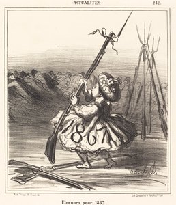 1867年のクリスマスプレゼント 作： Honoré Daumier