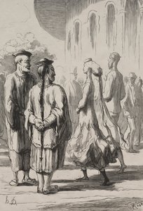 普遍的な展覧会：最も中国人です。 作： Honoré Daumier