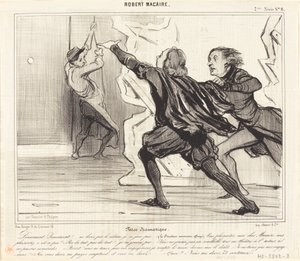 劇的な茶番劇 作： Honoré Daumier