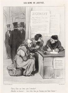 それを和らげるためにそこに手紙を書く必要がありますか？ 作： Honoré Daumier
