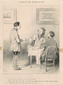 私のワインを飲んだフランソワ... 作： Honoré Daumier