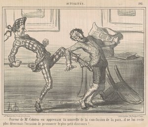 コブデン氏の怒り... 作： Honoré Daumier