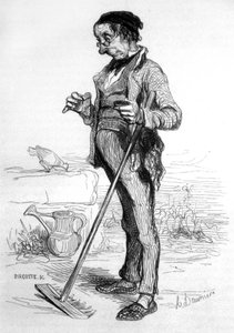 ガーデニング年金受給者 作： Honoré Daumier