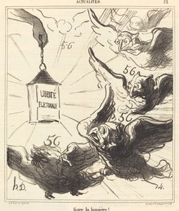 ライトを駐車してください！ 作： Honoré Daumier