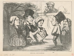 小さなオーケストラとのグランド ボール... (直腸); 合名会社（裏） 作： Honoré Daumier