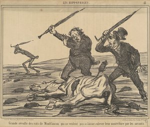 モンフォコンネズミの大反乱… 作： Honoré Daumier