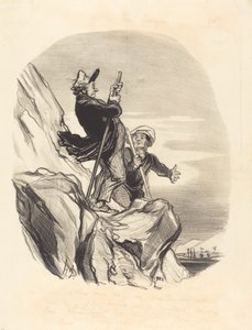 ガイド、行きましょう...天国の名の下に... 作： Honoré Daumier