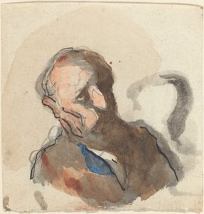 男の頭 作： Honoré Daumier