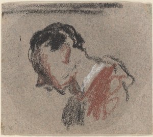 男の頭 作： Honoré Daumier