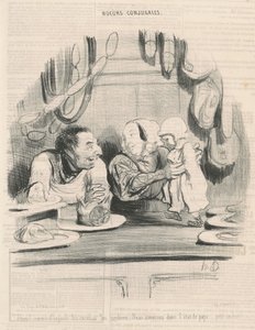えっ！ 彼がセルベラを見ると... 作： Honoré Daumier