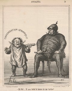 やあ！ おい！ ...彼は私のトーストのバターをなめた 作： Honoré Daumier