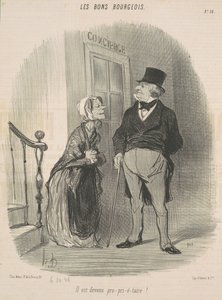彼はプロプリエテールになりました！ 作： Honoré Daumier
