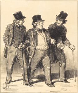 私には...犬が...口輪をつけられていないように思えます!... 作： Honoré Daumier