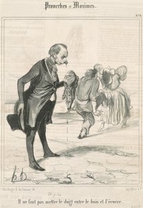 指入れないで… 作： Honoré Daumier