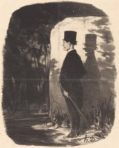 言うまでもなく、私はこの...木を渡らなければなりません... 作： Honoré Daumier
