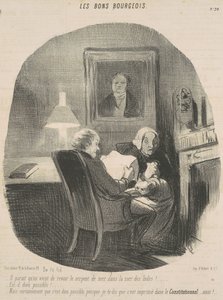 海蛇をまた見たようです... 作： Honoré Daumier