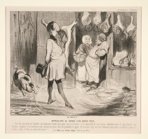 の旅行感想 作： Honoré Daumier