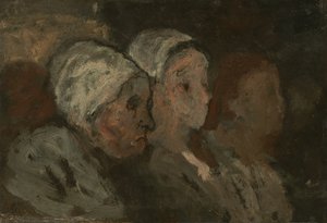 教会で 作： Honoré Daumier