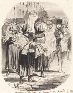 新聞を買うデメリット… 作： Honoré Daumier