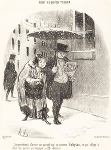 Babylasという名前の親を持つことの欠点... 作： Honoré Daumier