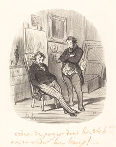 下手な絵を送るデメリット… 作： Honoré Daumier