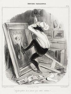 ありがたい祖国、あなたは私の仕事を持っていないでしょう！ 作： Honoré Daumier
